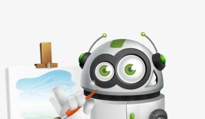 具有藝術(shù)細胞的繪畫服務機器人（無線充電）