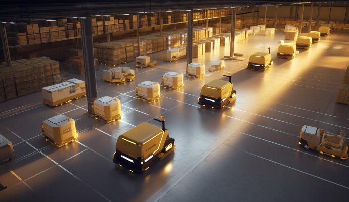 開啟智慧物流新時代，魯渝無線充電賦能物流倉“黑燈”運行